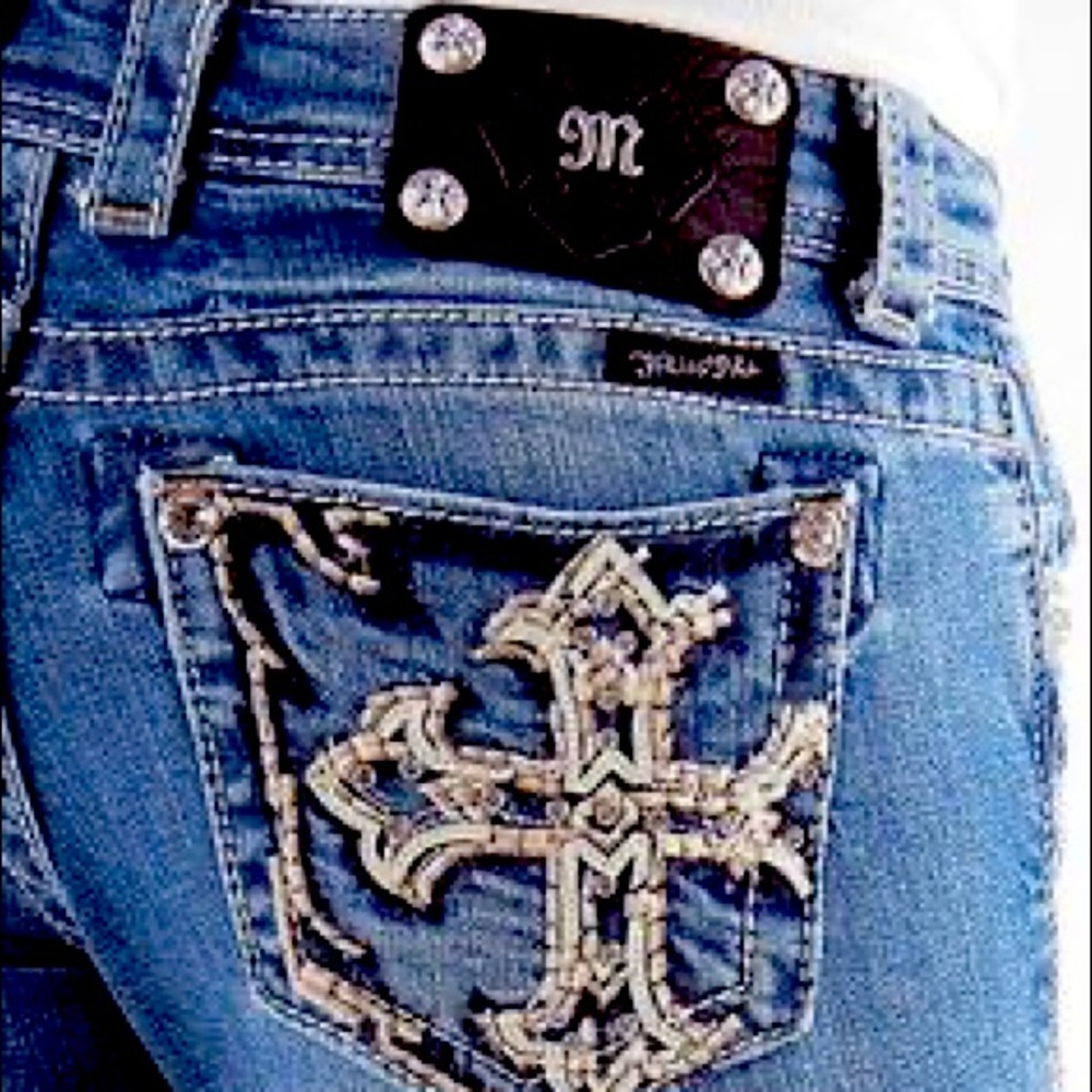 Miss Me Boot Cut Embroidered Jeans